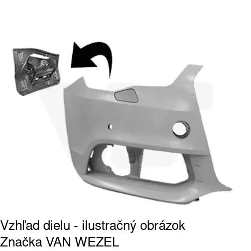 Rámik nárazníka 130018-1 /POLCAR/ - obr. 2
