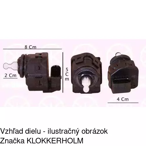 Motorček reflektora 1323099H /POLCAR/ - obr. 2