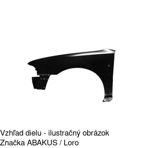 Predný blatník 132401 /POLCAR/ - obr. 1