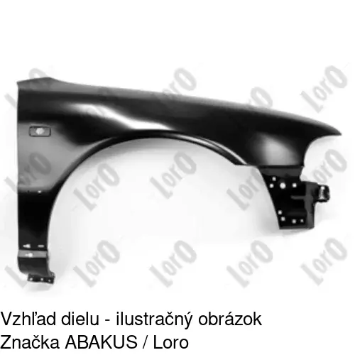 Predný blatník 132502 /POLCAR/ - obr. 2