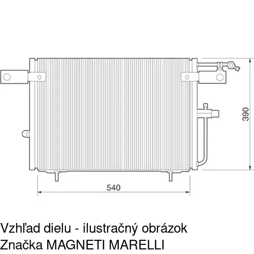 Chladiče klimatizácie 1326K8C1S /POLCAR/ - obr. 2