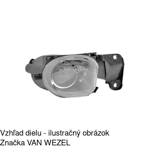 Hmlové svetlo - predné 1327302E /POLCAR/ - obr. 2