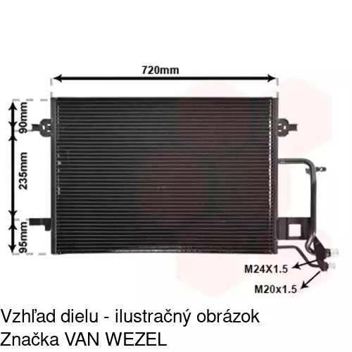 Chladiče klimatizácie 1327K8C1 /POLCAR/ - obr. 5