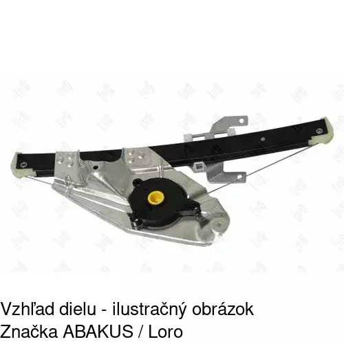 Mechanizmus sťahovania okna elektrický bez motora 1327PSG3 /POLCAR/ - obr. 3