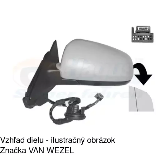 Vonkajšie zrkadlo 1331514S /POLCAR/ - obr. 4