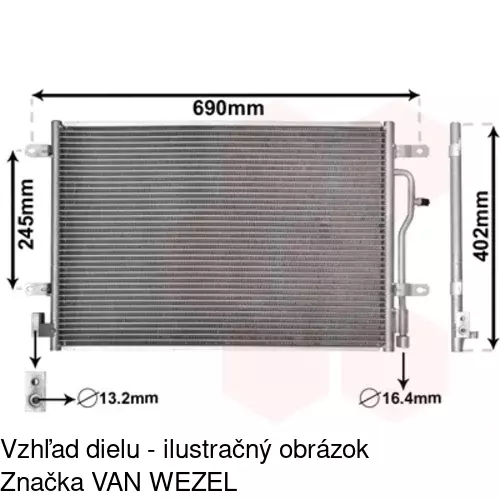 Chladiče klimatizácie 1334K8C1 /POLCAR/ - obr. 5