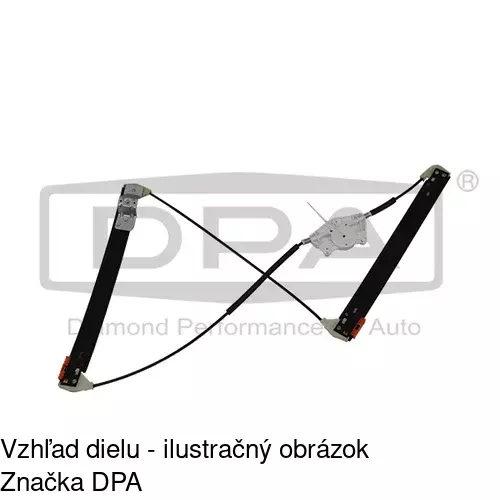 Mechanizmus sťahovania okna elektrický bez motora 1335PSG2E /POLCAR/ - obr. 4