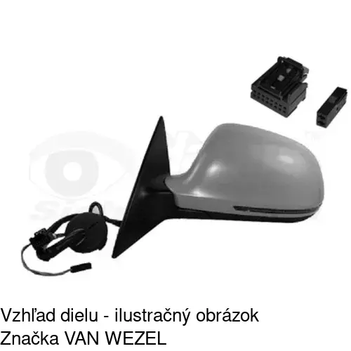 Rám vonkajšieho zrkadla 133754PM /POLCAR/ - obr. 2