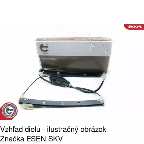 Mechanizmus sťahovania okna elektrický bez motora 1337PSG1E /POLCAR/ - obr. 3
