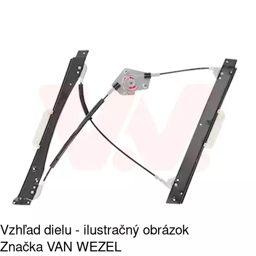 Mechanizmus sťahovania okna elektrický bez motora 1350PSG2 /POLCAR/ - obr. 2