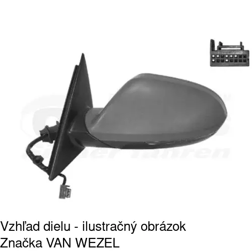 Rám vonkajšieho zrkadla 13E154PM /POLCAR/ - obr. 5
