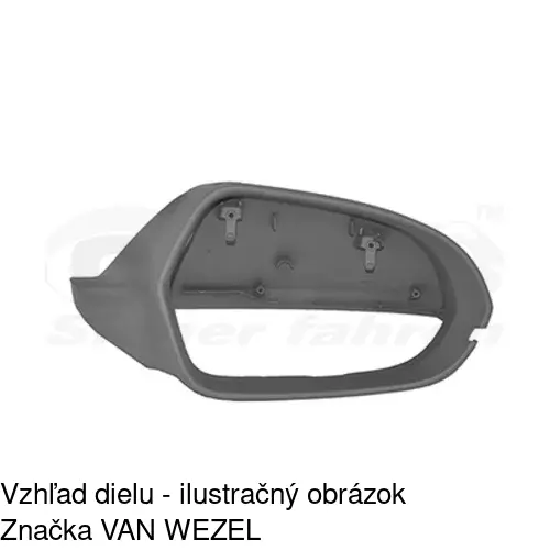 Rám vonkajšieho zrkadla 13E155PM /POLCAR/ - obr. 5