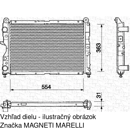 Chladiče vody 140208A3 /POLCAR/ - obr. 2