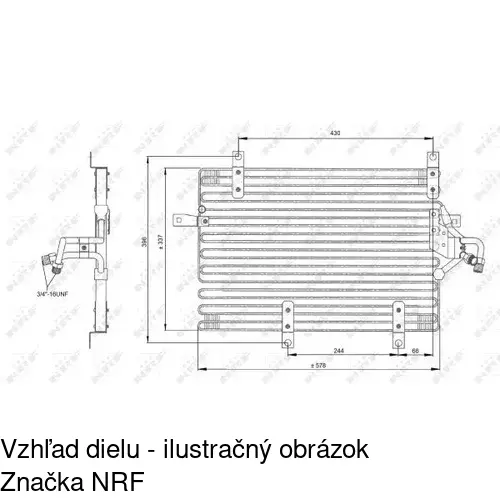 Chladiče klimatizácie 1405K8B1 /POLCAR/ - obr. 1