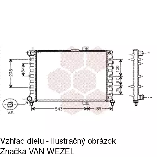 Chladiče vody 140708A1 /POLCAR/ - obr. 1