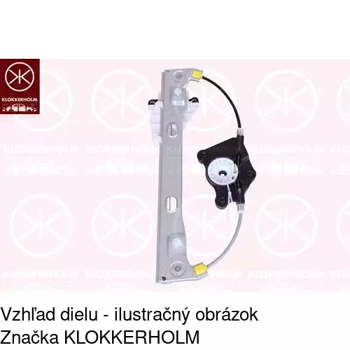 Mechanizmus sťahovania okna elektrický bez motora POLCAR 1411PSG3E