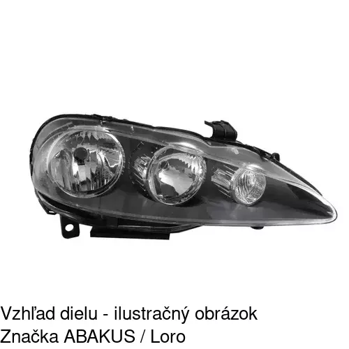 Hlavný reflektor 1420100E /POLCAR/ - obr. 1