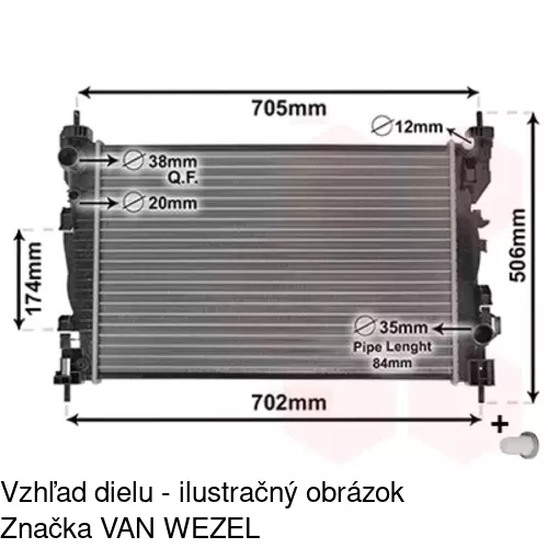 Chladiče vody 142108A3 /POLCAR/ - obr. 4