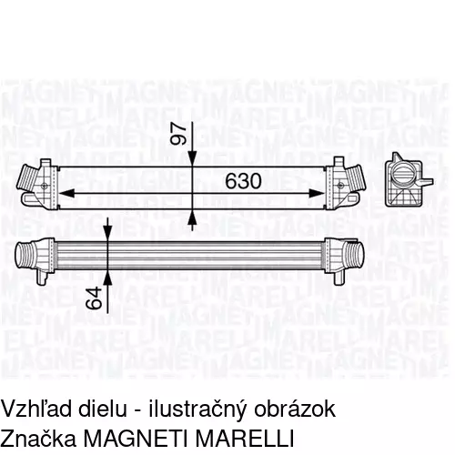 Chladiče vzduchu (Intercoolery) POLCAR 1421J83X