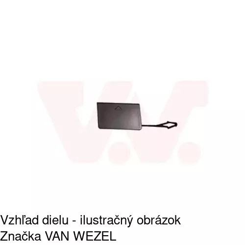 Záslepka ťažného háku 200107-9 /POLCAR/ - obr. 1
