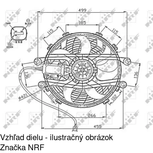 Ventilátory chladičov 200823W4 /POLCAR/ - obr. 2