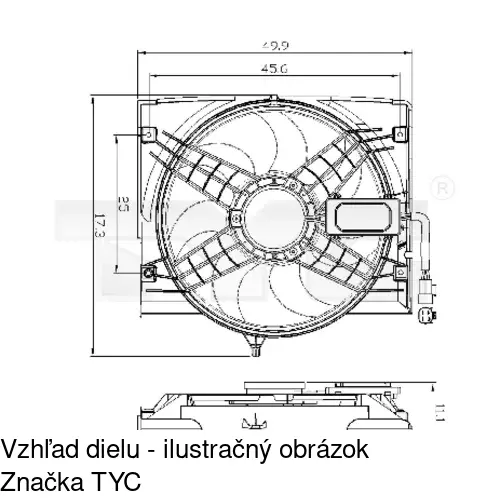 Ventilátory chladičov POLCAR 200823W5