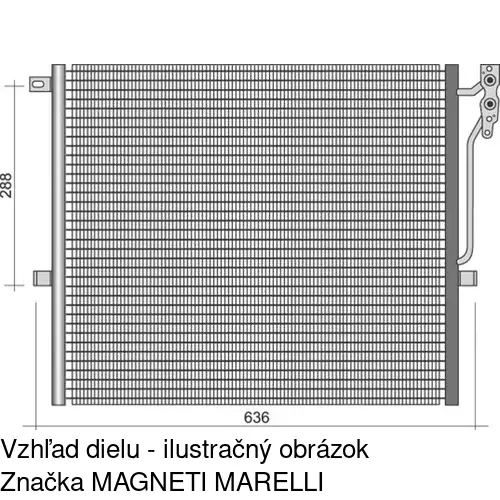 Chladiče klimatizácie 2055K8C1 /POLCAR/ - obr. 3