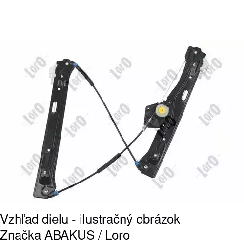 Elektrický mechanizmus okna dverí 20C1PSE2E /POLCAR/ - obr. 4