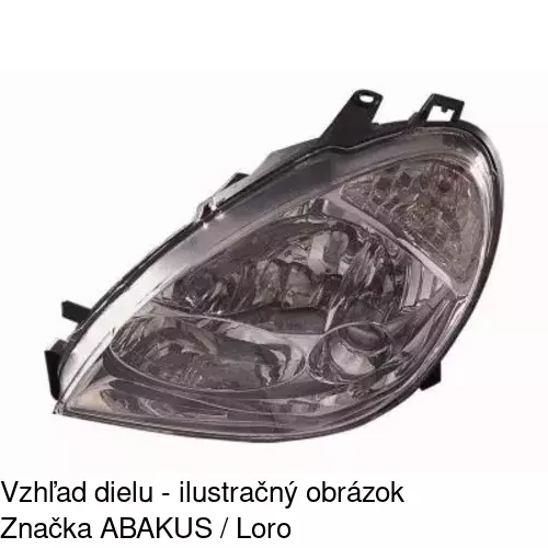 Hlavný reflektor 2328100E /POLCAR/ - obr. 3