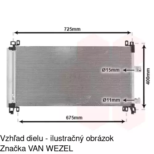 Chladiče klimatizácie 2334K82X /POLCAR/ - obr. 2