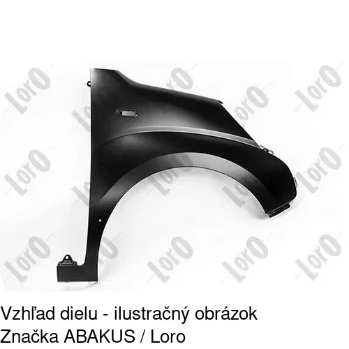 Predný blatník 235102 /POLCAR/ - obr. 3