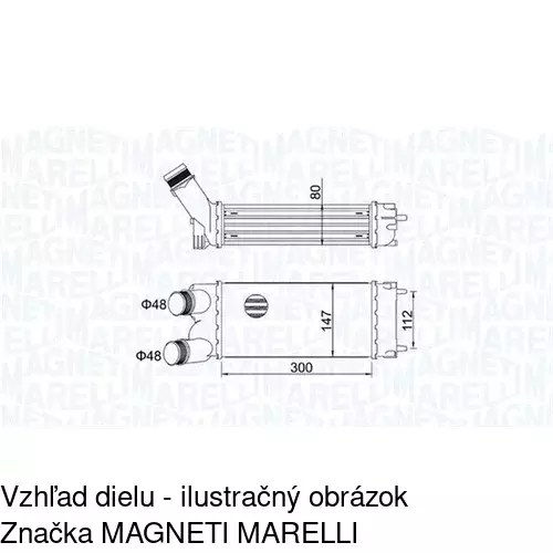 Chladiče vzduchu (Intercoolery) 2351J82X /POLCAR/ - obr. 1