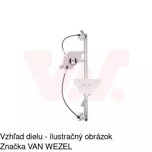 Elektrický mechanizmus okna dverí 2352PSE1 /POLCAR/ - obr. 2
