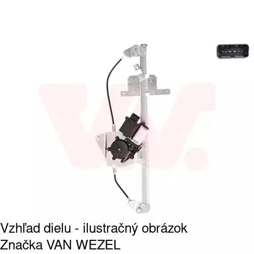 Elektrický mechanizmus okna dverí 2352PSE1 /POLCAR/ - obr. 3