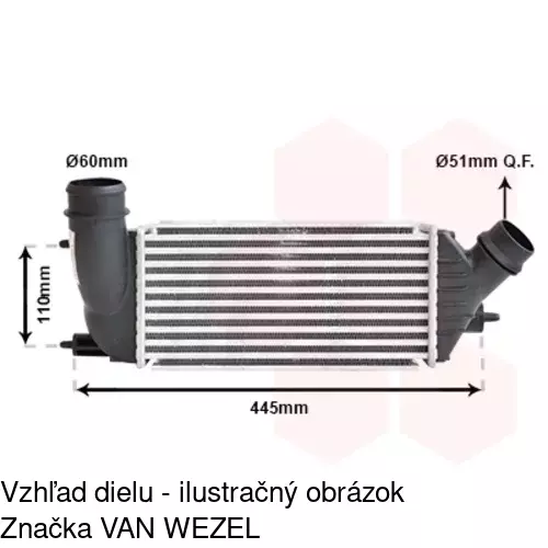 Chladiče vzduchu (Intercoolery) 2397J83X /POLCAR/ - obr. 4