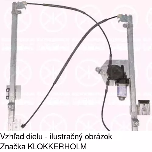 Elektrický mechanizmus okna dverí 2397PSE1 /POLCAR/ - obr. 5