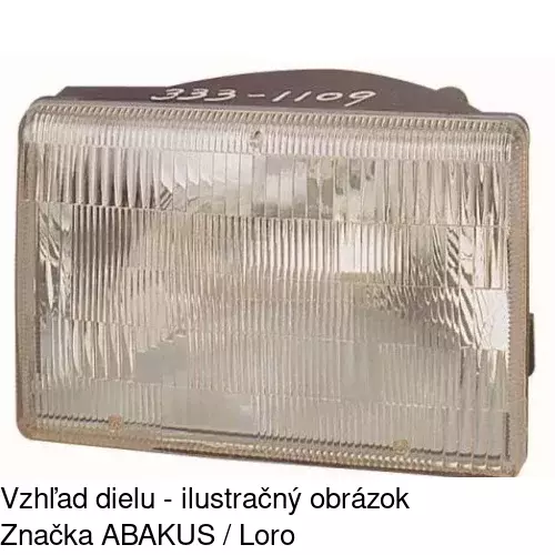 Hlavný reflektor 240410-E /POLCAR/ - obr. 2