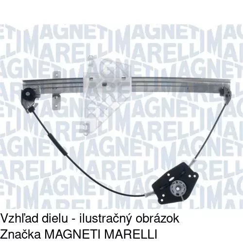 Elektrický mechanizmus okna dverí 2406PSE3 /POLCAR/ - obr. 1