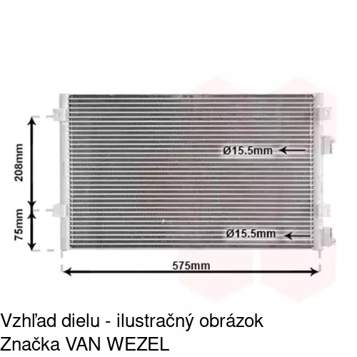 Chladiče klimatizácie 2450K8C4 /POLCAR/ - obr. 1