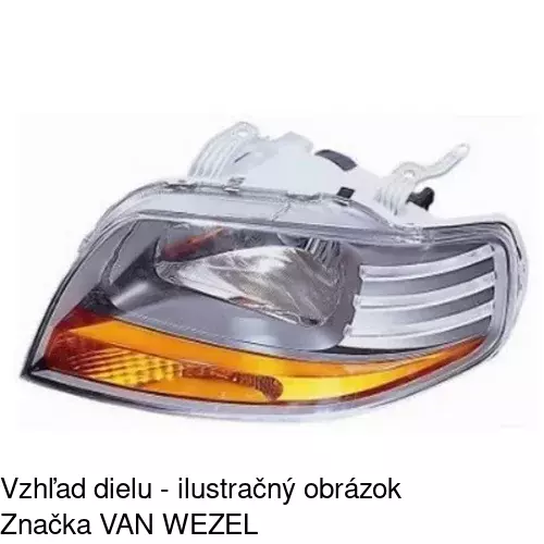 Hlavný reflektor 250610-E /POLCAR/ - obr. 2