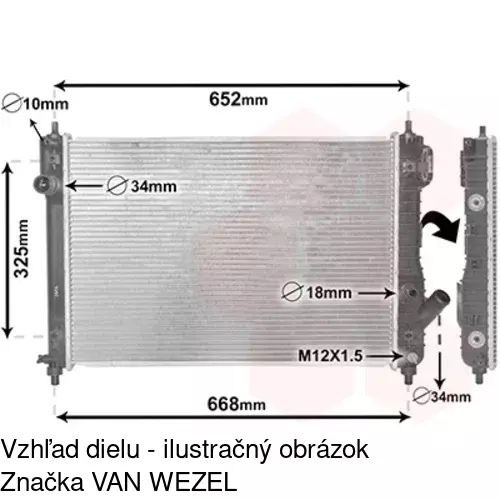 Chladiče vody 2515083K /POLCAR/ - obr. 2