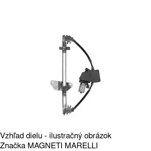 Elektrický mechanizmus okna dverí 2734PSE4 /POLCAR/ - obr. 2