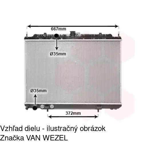 Chladiče vody 274608-3 /POLCAR/ - obr. 1