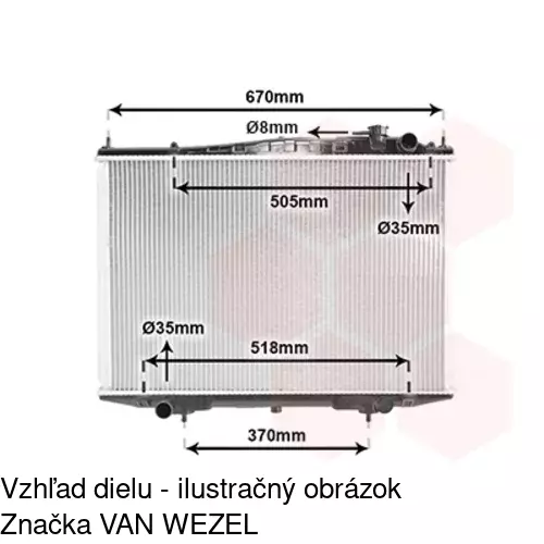 Chladiče vody 279608-3 /POLCAR/ - obr. 2