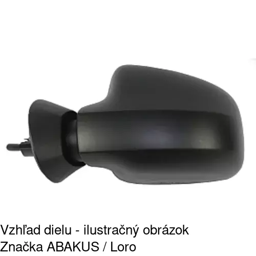 Vonkajšie zrkadlo 2800514M /POLCAR/ - obr. 3