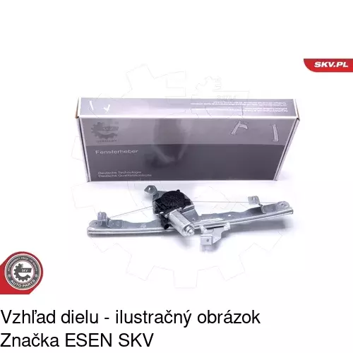 Elektrický mechanizmus okna dverí 2820PSE2E /POLCAR/ - obr. 3