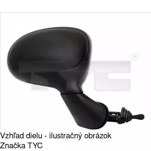 Vonkajšie zrkadlo 2902511M /POLCAR/ - obr. 1