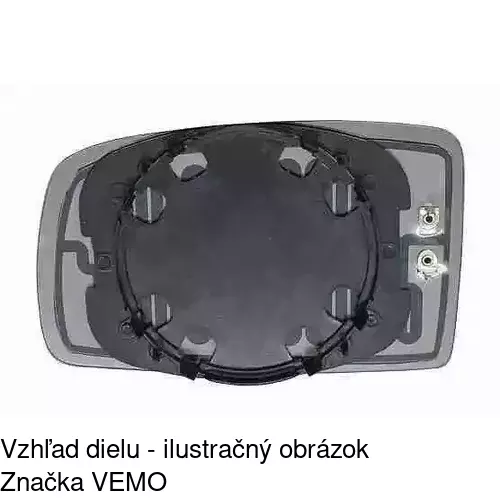 Sklo vonkajšieho zrkadla s držiakom 3003555M /POLCAR/ - obr. 4
