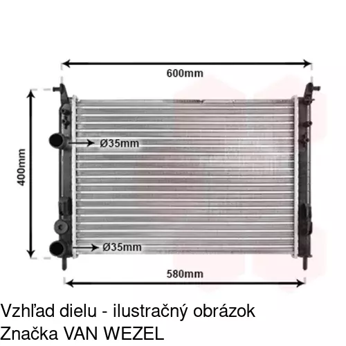 Chladiče vody 3006082X /POLCAR/ - obr. 3