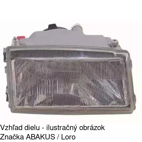 Hlavný reflektor 3016092E /POLCAR/ - obr. 1